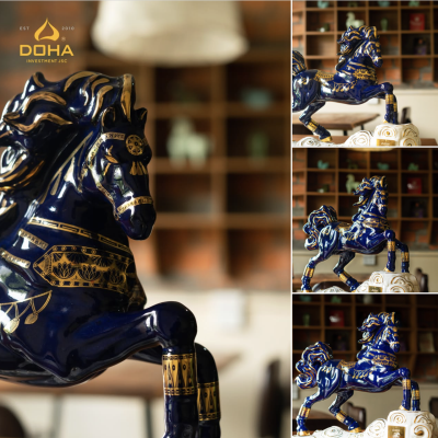 🍂 龍馬雕塑在奢華接待空間中的擺放藝術