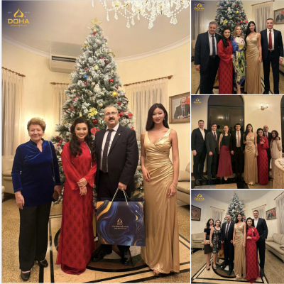🇻🇳🇷🇺✨ 2025年12月26日，DOHA榮幸地應俄羅斯聯邦駐胡志明市總領事蒂穆爾·薩杜科夫的盛情邀請，出席了在其官邸舉行的新年慶祝活動。